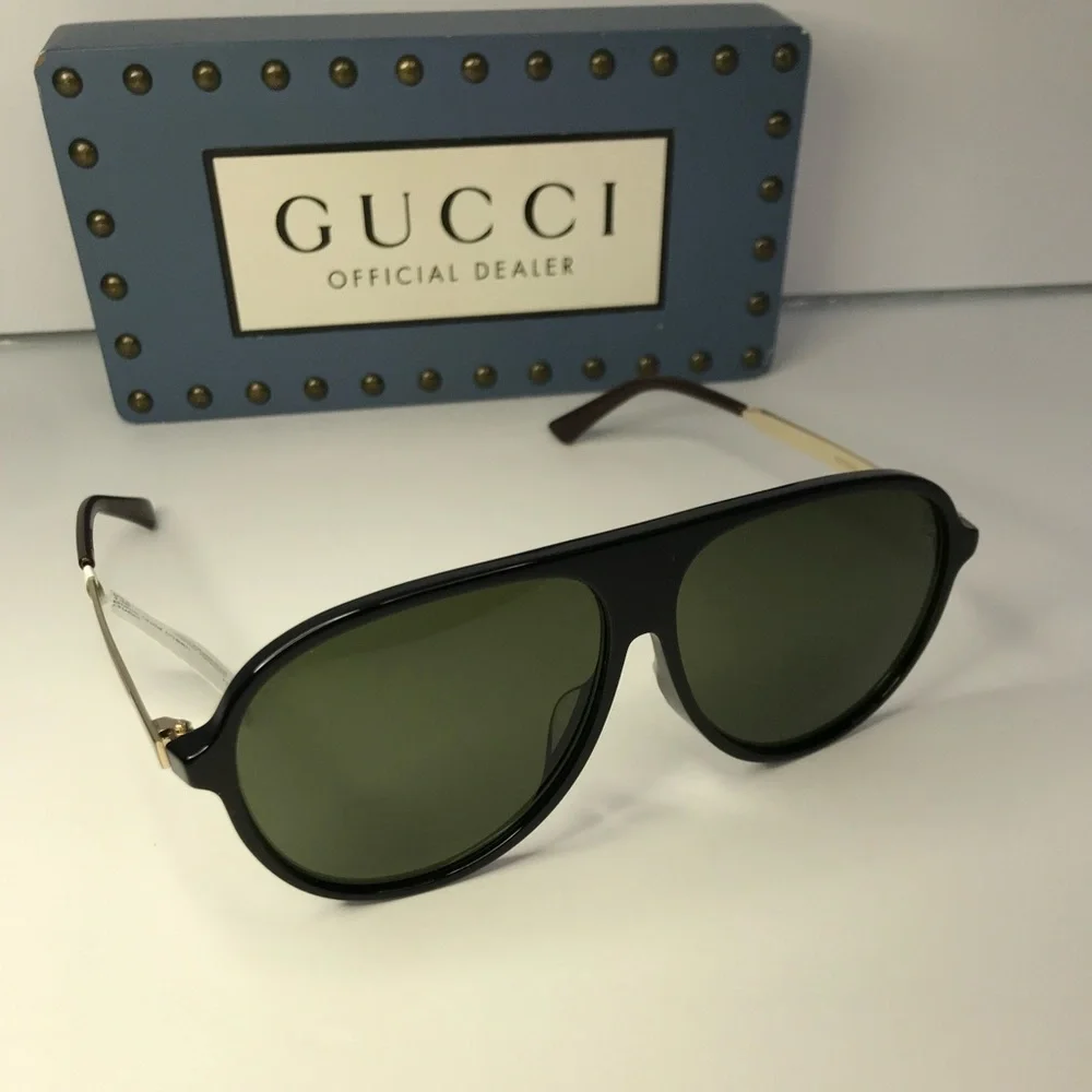 💯 - New Authentic GUCCI GG0829SA 002 Aviator Sunglasses